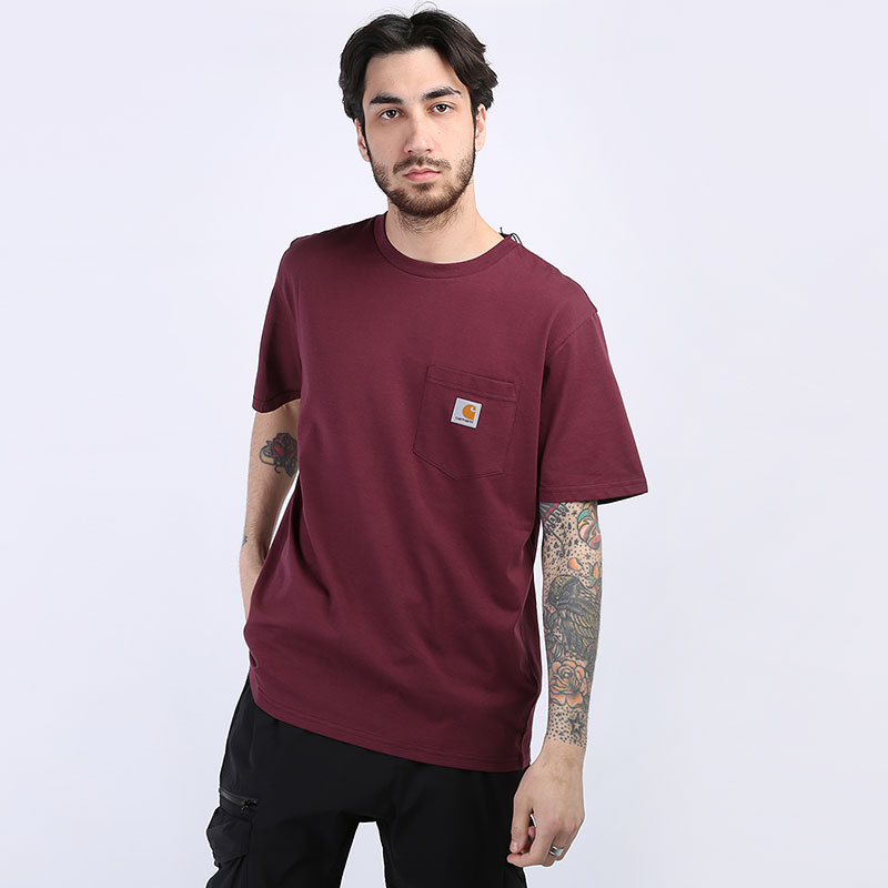 Мужская футболка Carhartt WIP S/S Pocket T-Shirt (I022091-shiraz)  - цена, описание, фото 1